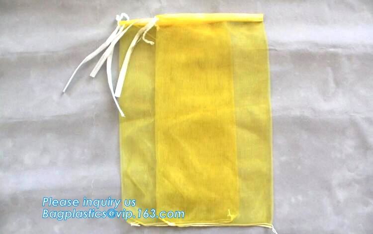 Reusable Solid Shopping Bag String Grocery Bag Shopper Cotton Tote Mesh Net Woven Portable Durable Shopping, BAGEASE