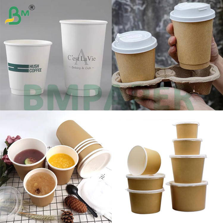200g 210g Strong Extensibility  White Cup Stock Paper  For Paper Cup Making