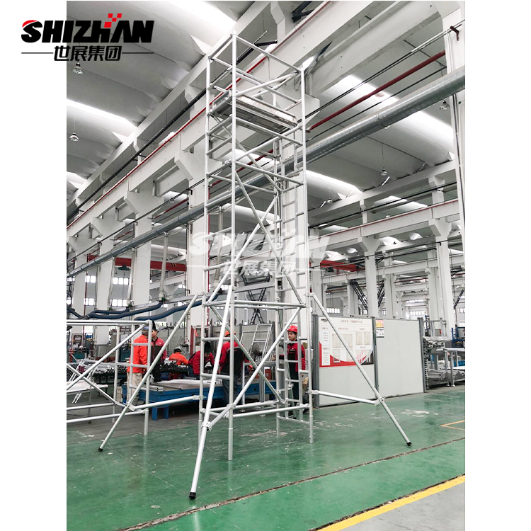 Outdoor Removable Aluminum Telescopic Scaffold Tower 6m Platform