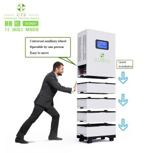 lifepo4 battery 48v 20kwh 30kwh all in one stack with 5kw hybrid inverter for