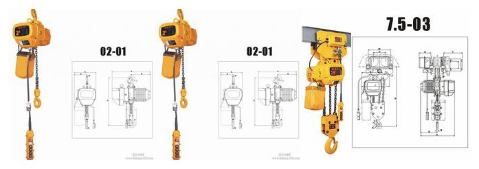 1t 2t 5t 10t 15t Monorial Hoist Crane 1ton electric chain hoist Crane used Hoist