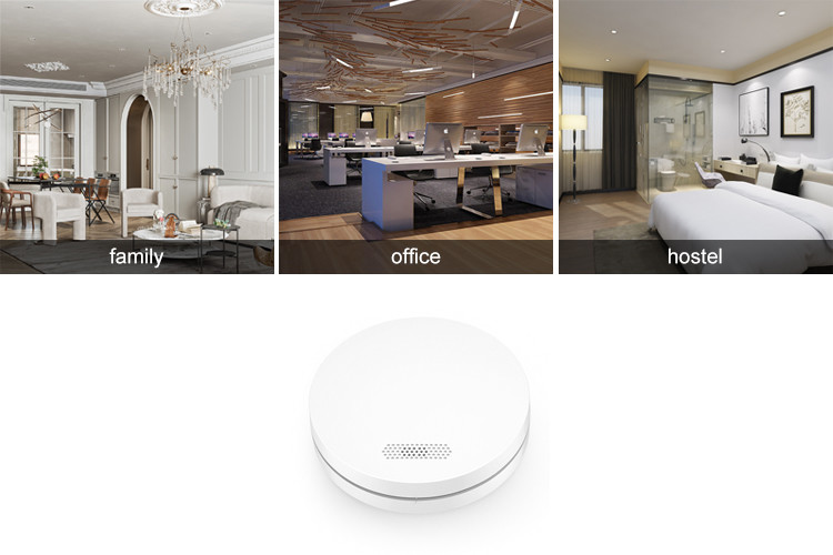 85 DB Wireless Interconnected Smoke Alarm Smoke Detector With ABS CMaterials