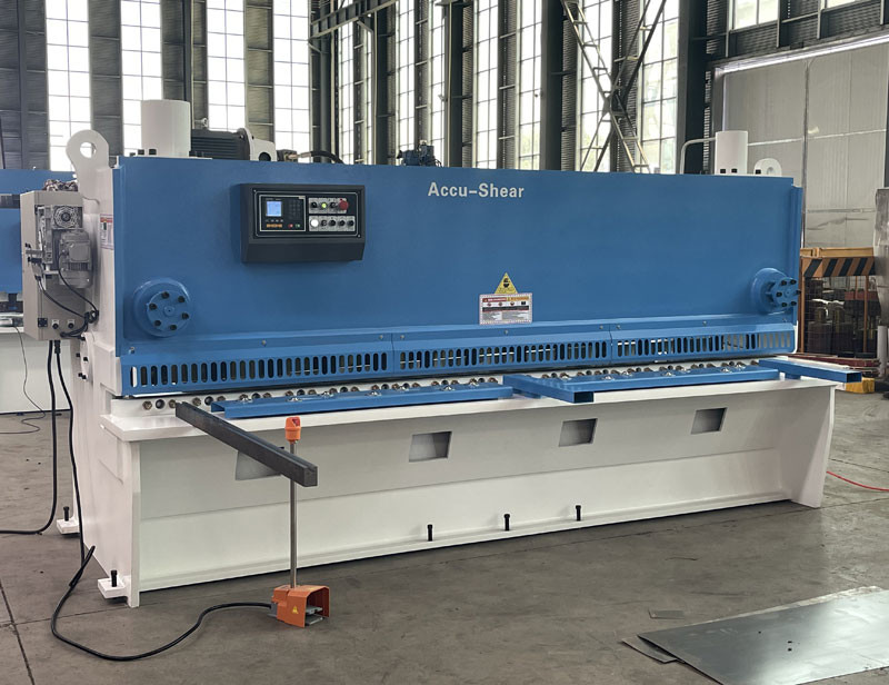 6*3200mm CNC Hydraulic Guillotine Shearing Machine with Estun E21S Controller Heavy Duty Industrial Table