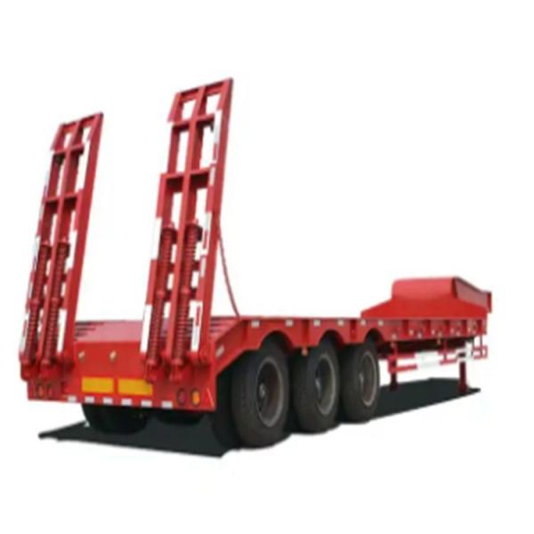 SINOTRUK HOWO 20 40FT 3Axle 50Ton Heavy Flat Bed Semi Trailer Adopt High