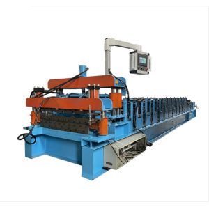Customized Trapezoidal Panel Double Layer Roll Forming Machine Aluminum