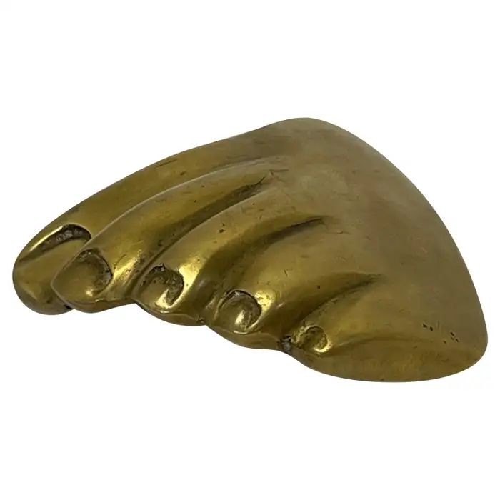 5 Star Hotel Nordic Style Bronze Foot Design Luxury Sculpture