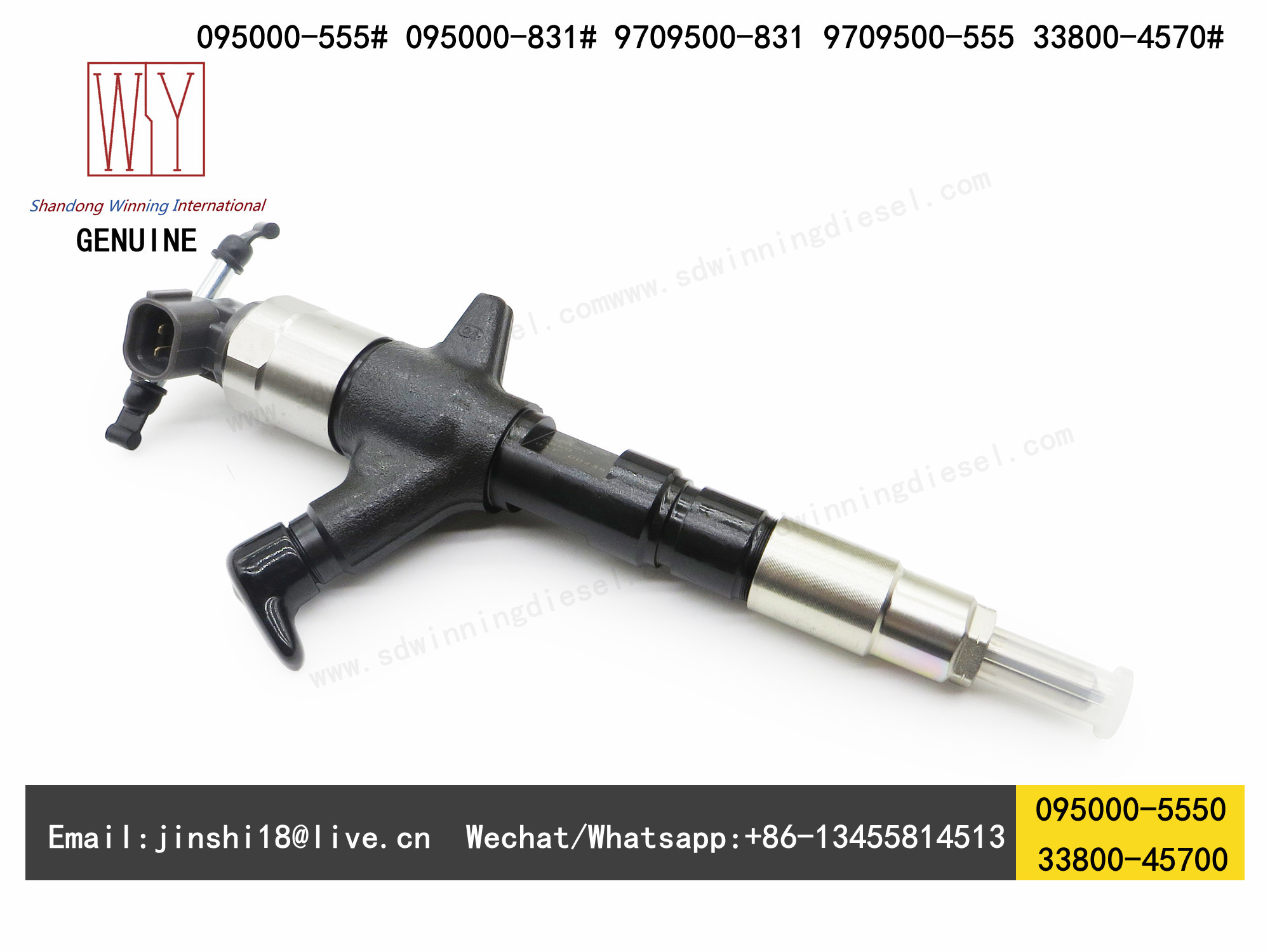 DENSO GENUINE AND BRAND NEW DIESEL FUEL INJECTOR 095000-5550, 33800-45700, 095000-8310 FOR HYUNDAI MIGHTY COUNTY HD78 3.