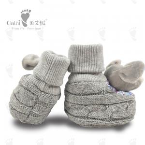  Warm Infant Baby Girl Shoes Grey Rat Shoe PP Cotton 10 X 9cm Manufactures