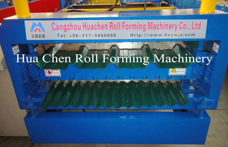 IBR And Corrugated Double Layer Roll Forming Machine For Steel Plate With CE