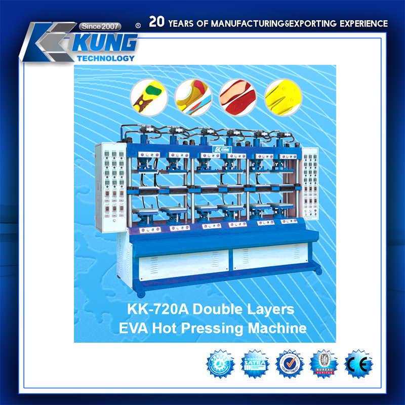 EVA Hot and Cold Press Foaming Shoe Pad Making Machinery