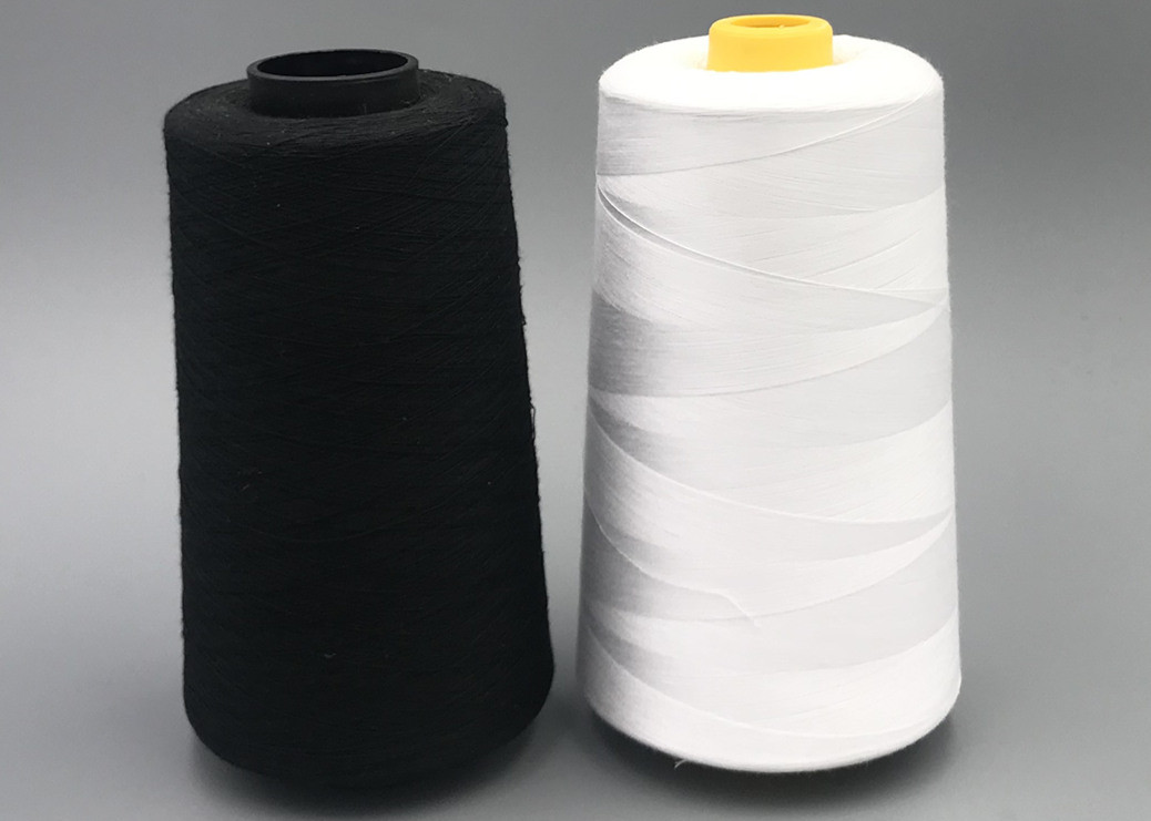 Fine Denier 60/2 High Tenacity Dyed Spun Polyester Yarns With A Twist For Sewing