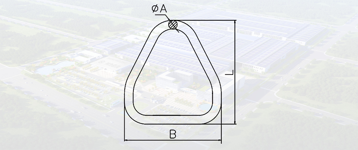 SLR140-ALLOY TARIANGLE RING FOR WEB SLING