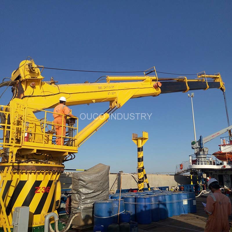 4ton 30meter Hydraulic Marine Iso9001 Telescoping Boom Crane