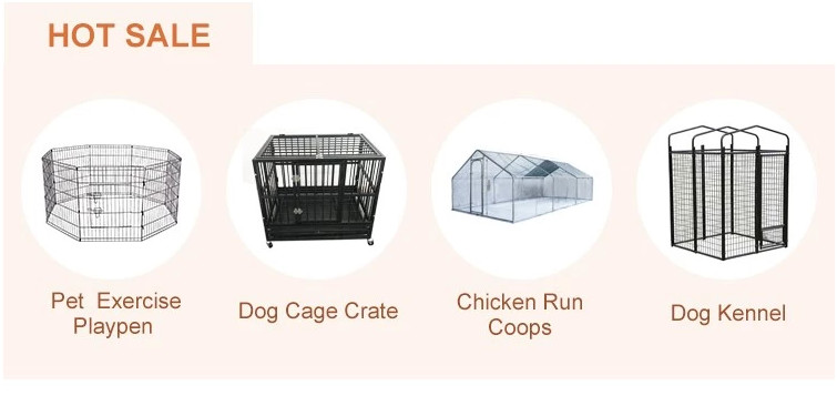 Stackable Folded Galvanized Steel Chain Link Storage Cage For Dog Run
