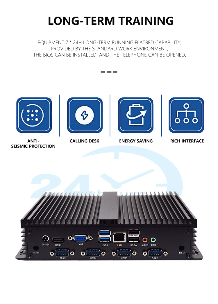 I3 Processor Intel Desktop Mini PC Win10 2 Ethernet I3 Micro Small Computer