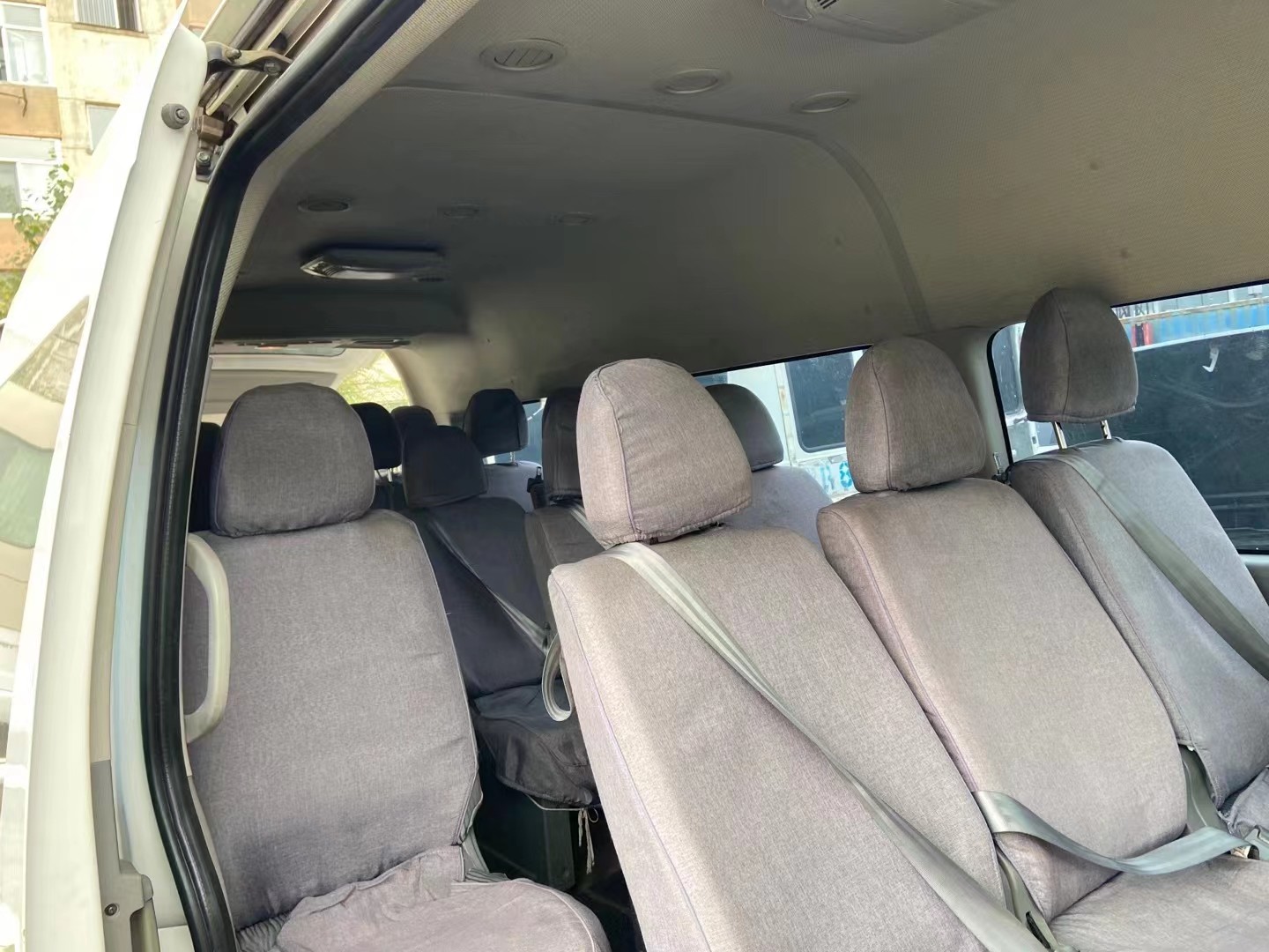 Chinese Brand Hiace 18seats Used Mini Van 3TZ Engine Gasoline 2016 Jinbei Hiace