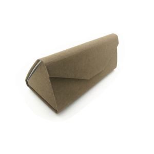 Recycle Kraft Paper Triangle Folding Eyeglass Case Sunglasses Case Box