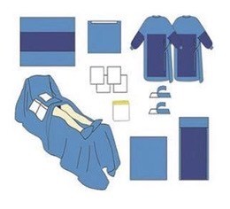 China Cardiovascular set/pack with two holes,used in hospital angiography on sale