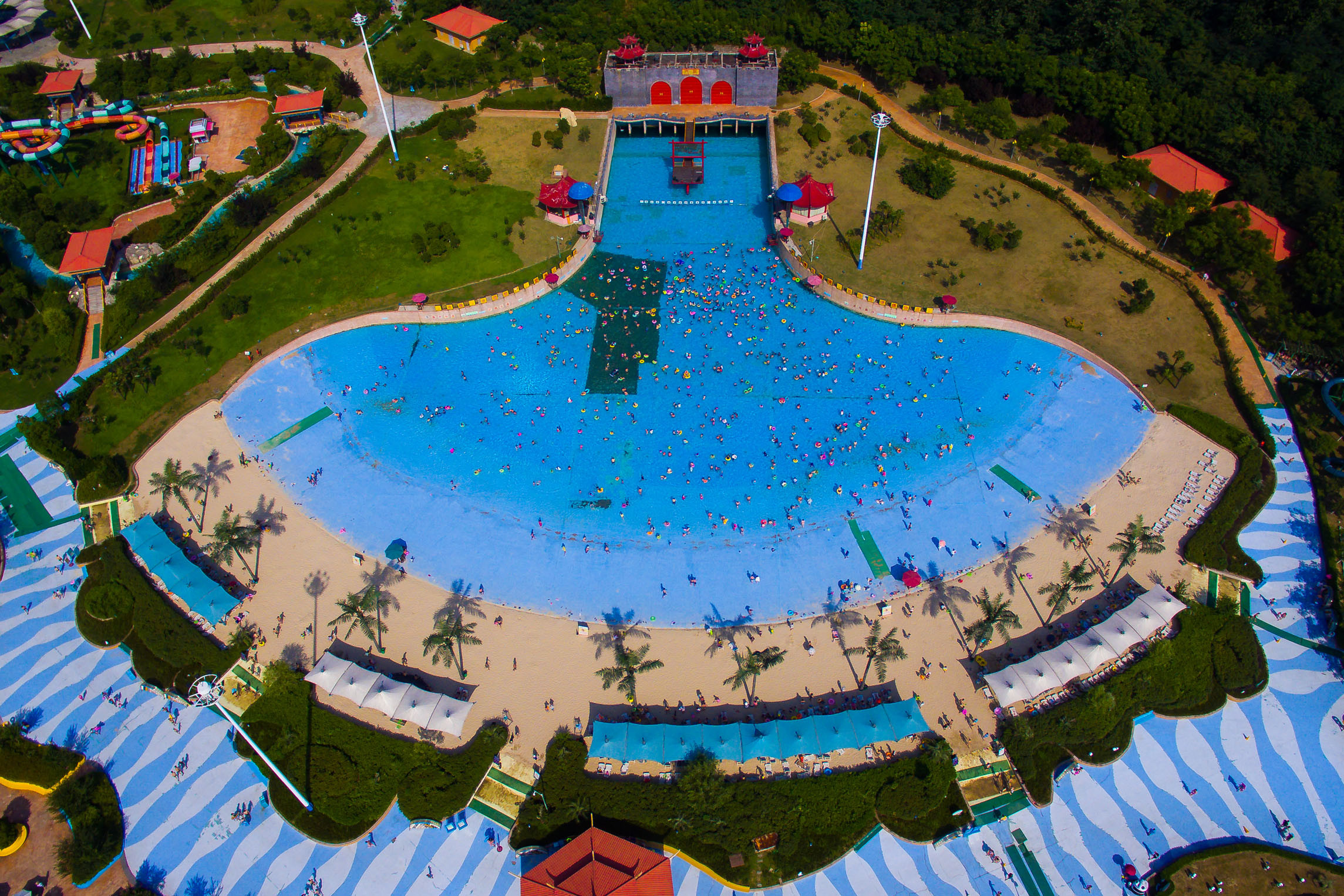 Fiberglass Water Park Slide Single Rider Space Bowl Water Slide 12m Height