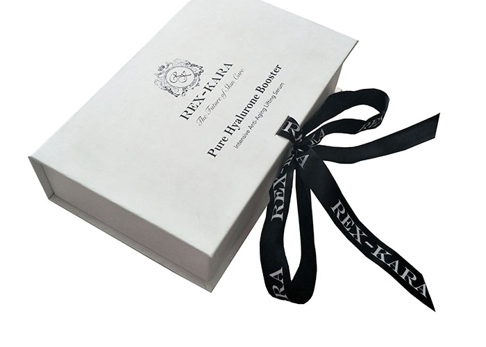 Perfume Book Shaped Jewelry Box Black Ribbon Closure Moisture Proof Covered