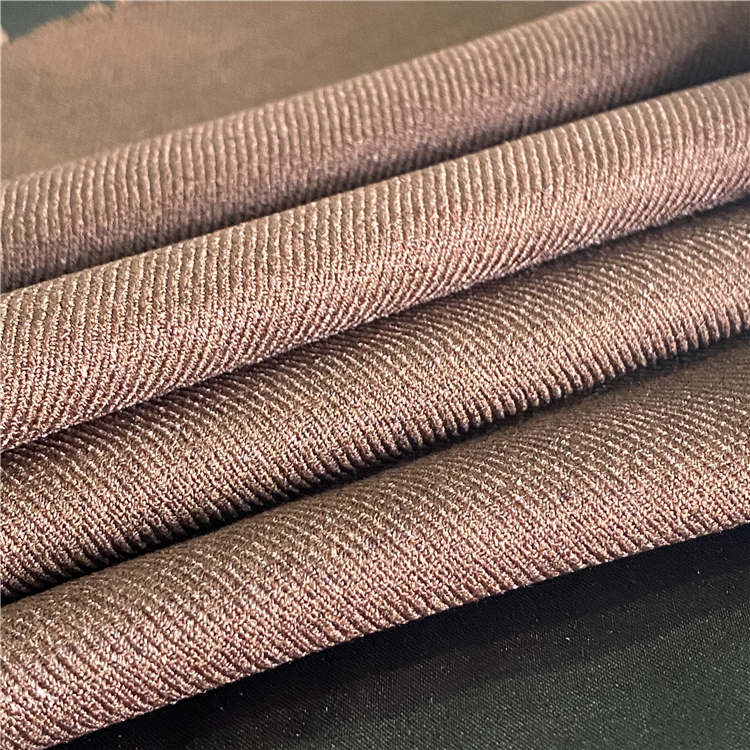 190gsm GRS Certificated Recycled Polyester Soft Comfortable Stretchy Poly Woolen Blazer Fabric For Suits