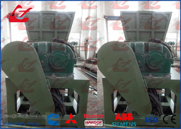 Siemens Motor Scrap Metal Shredders Car Shredder Machine With Unaided Model Blades