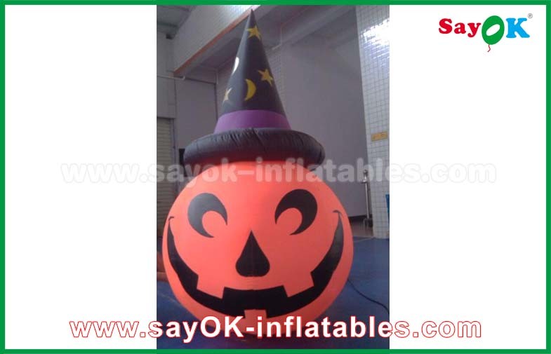Inflatable Holiday Decorations , Pumpkin Inflatable Cartoon Characters For Halloween