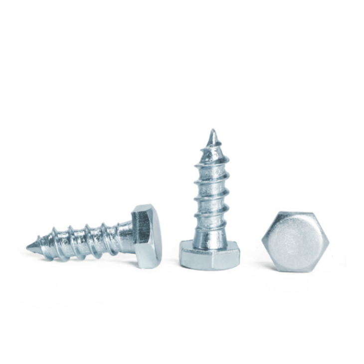 Zinc Plated Grade 4.8 8.8 Galvanized Coach Lag Screw DIN571 Hexagon Head Wood Screw