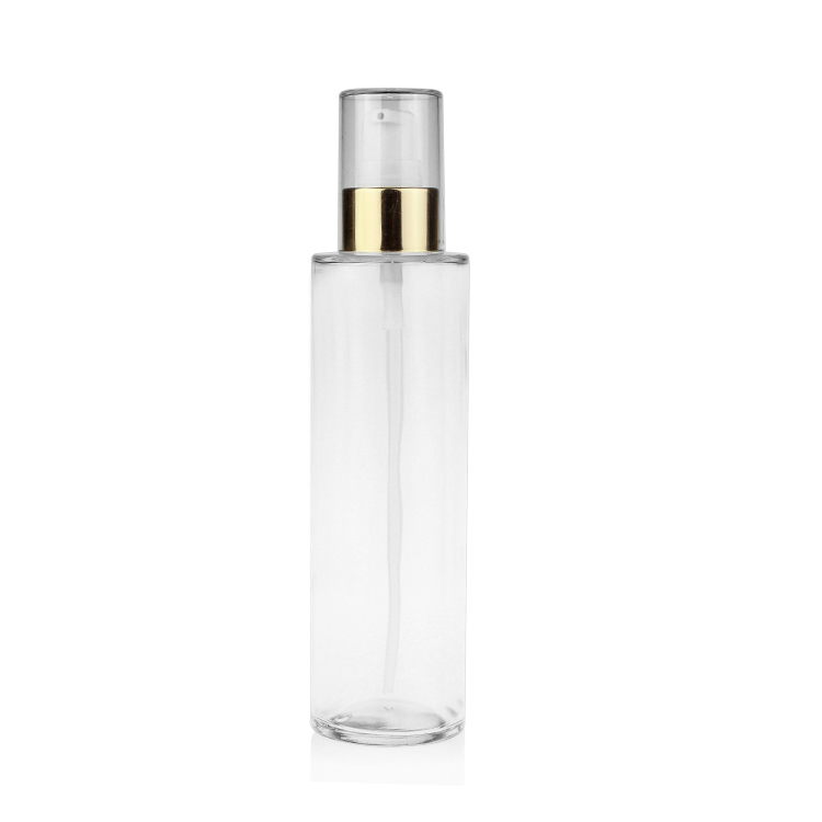 Clear Sprayer Pump Lotion Glass Bottles 15ml 100ml 150ml With Cap