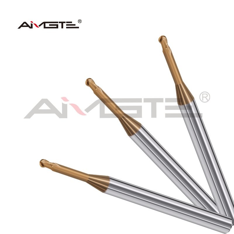 0.3mm - 6mm Carbide Ball Nose End Mill 2 Flute Ball Nose Router Bit Deep Groove 3D Engraving