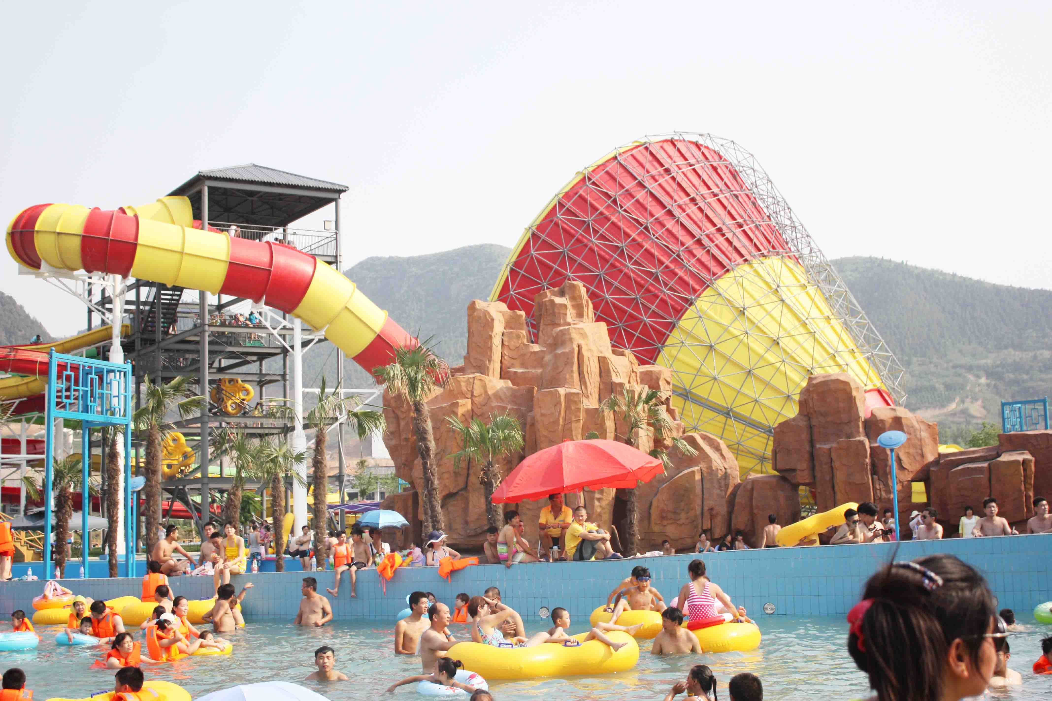 Commercial Fiberglass Water Pool Slides / Medium Tornado Water Slide for Water Park