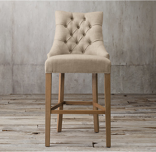 2018 NEW Tide of Barstool ,with solid wood and linen fabric to make
