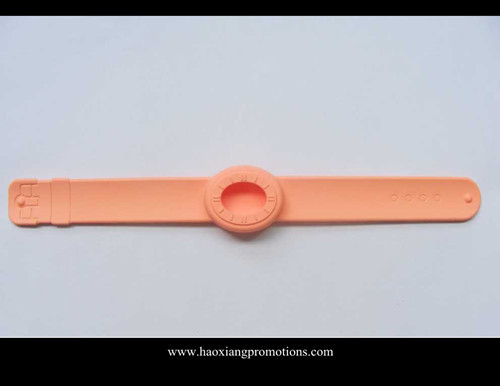  High quality cheap custom silicone slap wristband/silicone slap bracelet with watch Manufactures