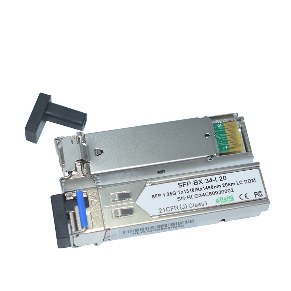 1.25G BIDI SFP Modules Transceiver SFP SC LC BIDI Tx1310 / Rx1550nm For Cisco