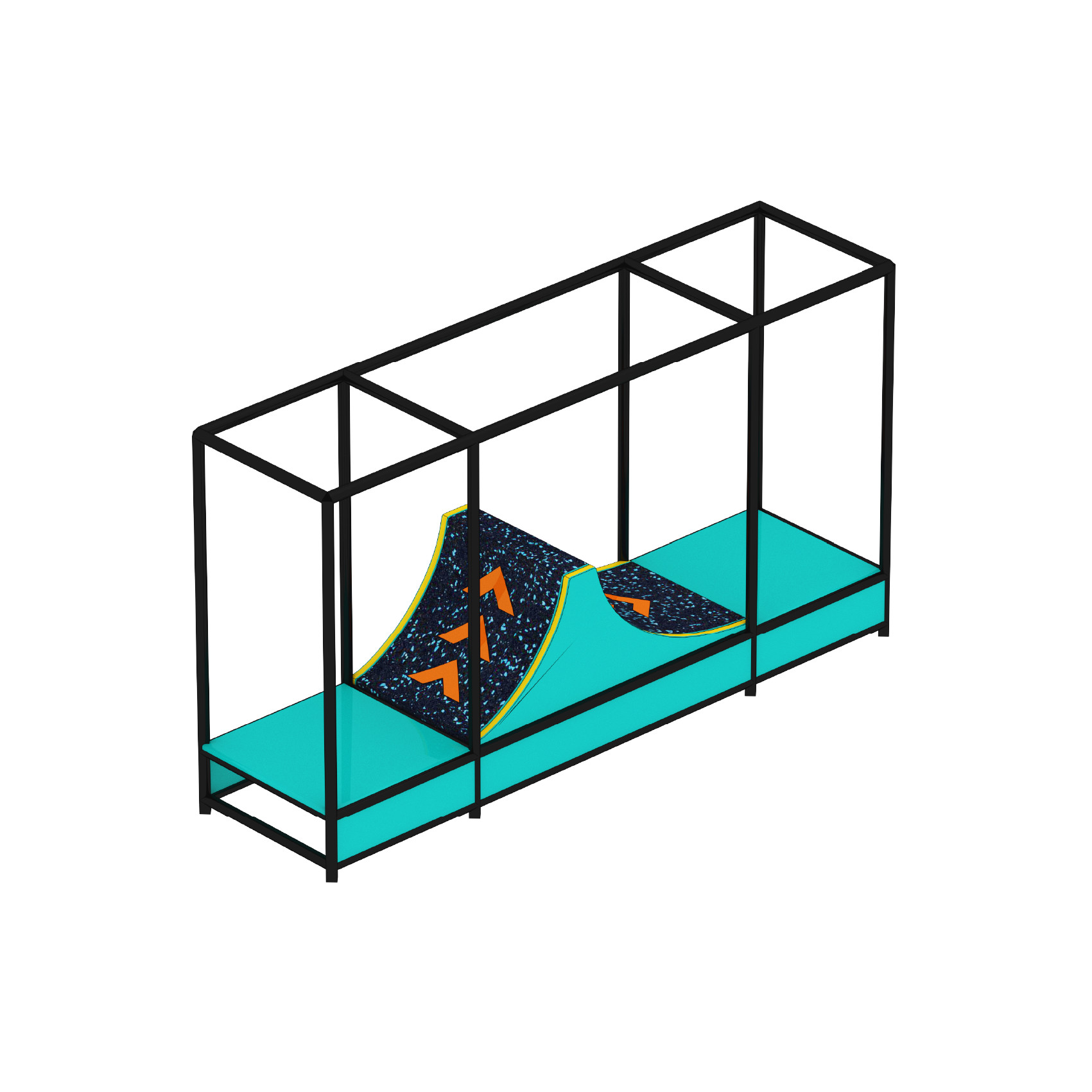 Double Layer Junior Ninja Course Equipment For Indoor Playground