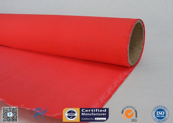 1.5m C-glass High Intensity 40/40g Silicone Coated Fiberglass Fabric For Fireproof