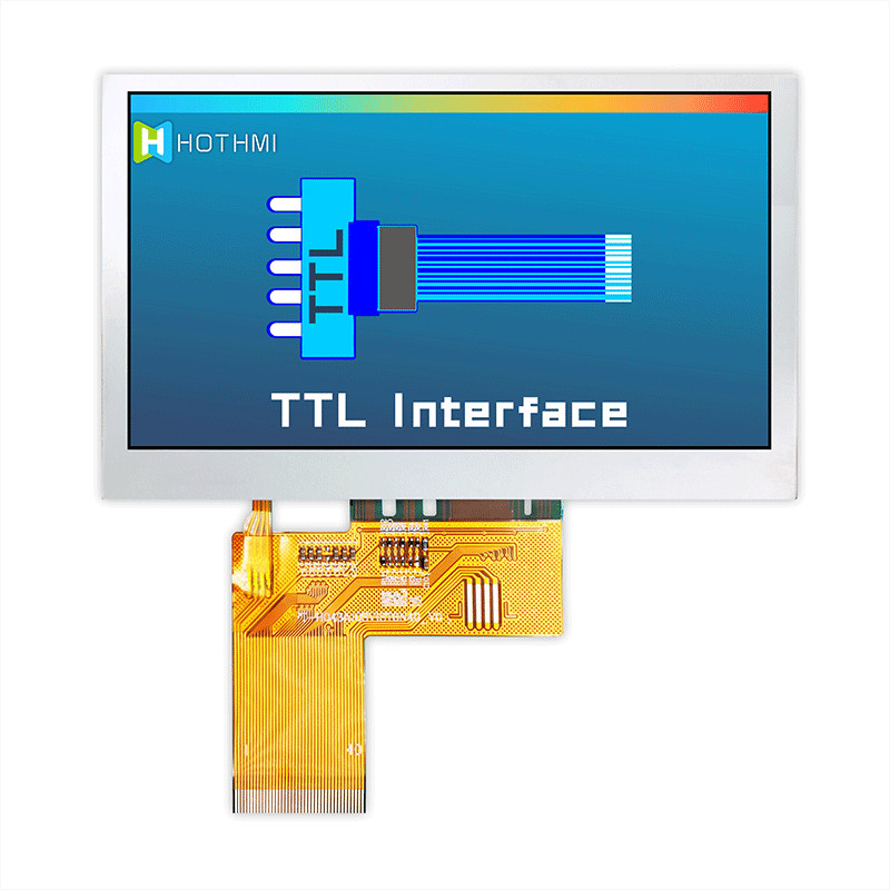 Sunlight Readable 4.3 Inch TFT LCD Display 800x480 Pixels TFT-H043A10SVIST6N40
