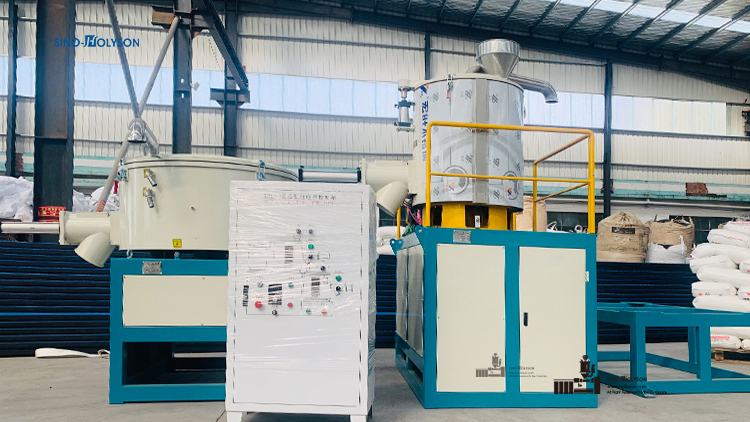 400-600kg/H High Speed Plastic PVC Mixer Machine 2500*2100*3800mm