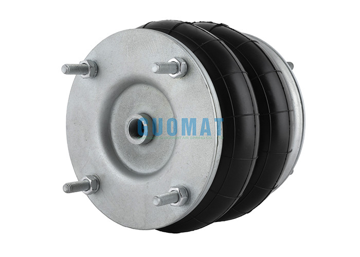 8''X2 Flange Industrial Air Spring W01R584055 Firestone Aluminum Plate Convoluted Rubber Bellows