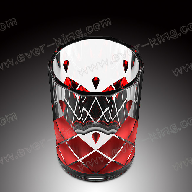 Custom Wine Whisky Drinking Reusable Glass Cup Clear