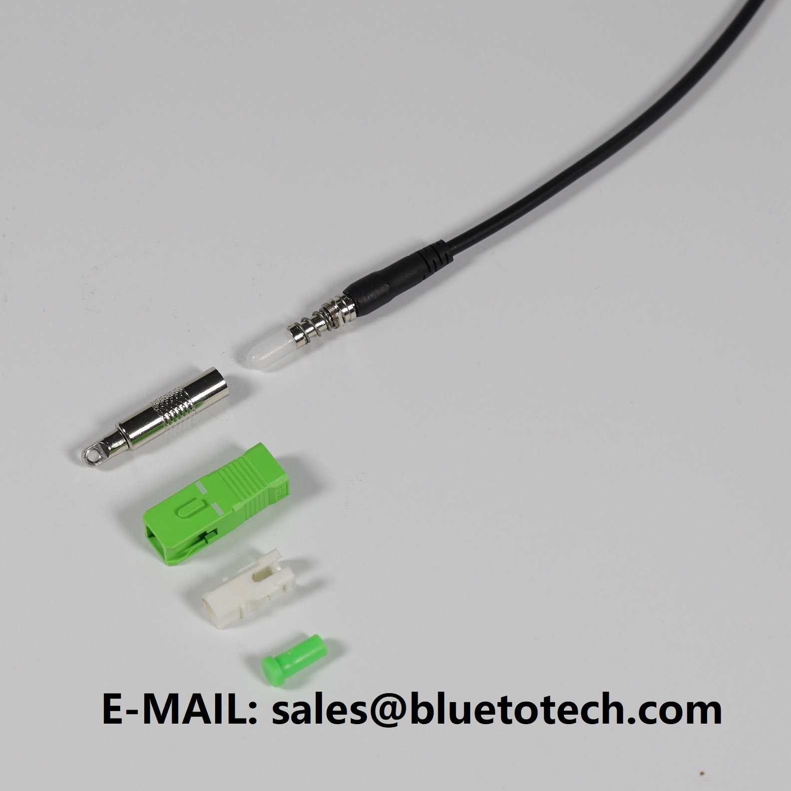 MTC Pushable Fiber Optic Patch Cord SC/APC Field Shield Fiber Pathway Push-Pull Type