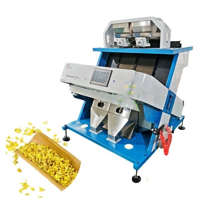 Mealworms Optical Sorting Machine Osmanthus Fragrans CCD Color Sorter