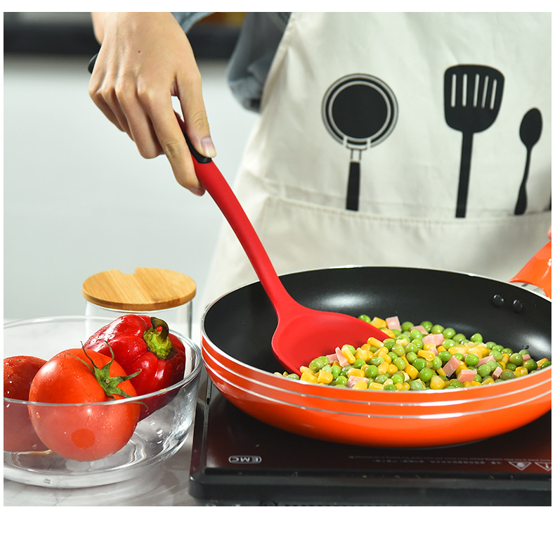 BPA Free 5 Pieces Silicone Spatula Kitchenaid Cooking Utensils Set Heat Resistant