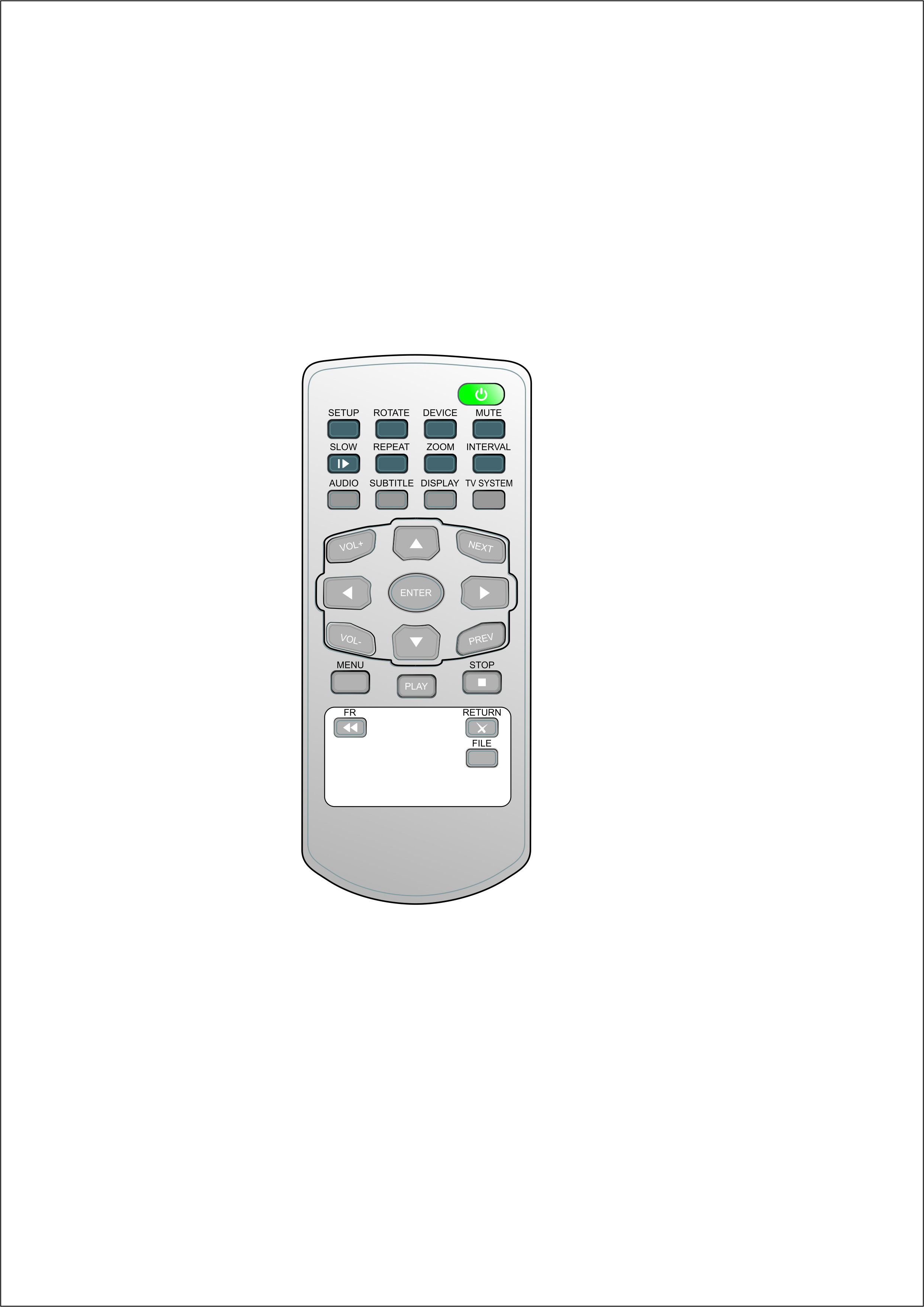Mini Size Universal Dvd Remote Strong Anti Interference Enhanced Signal Strength