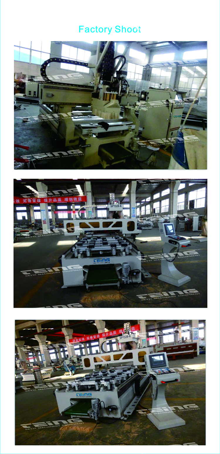 PTP Woodworking Center CNC Router Drilling Machine with 2860mm Y Axis Travel SXA1328