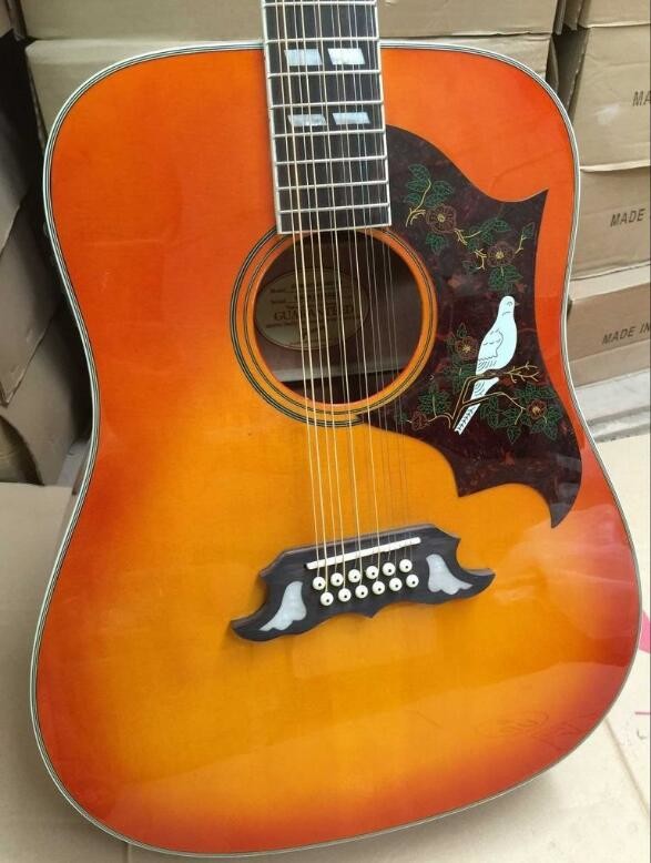 2018 New 12 strings Chibson Dovo acoustic guitar 12-string GB dovo electric acoustic guitar 12 strings dovo acoustic