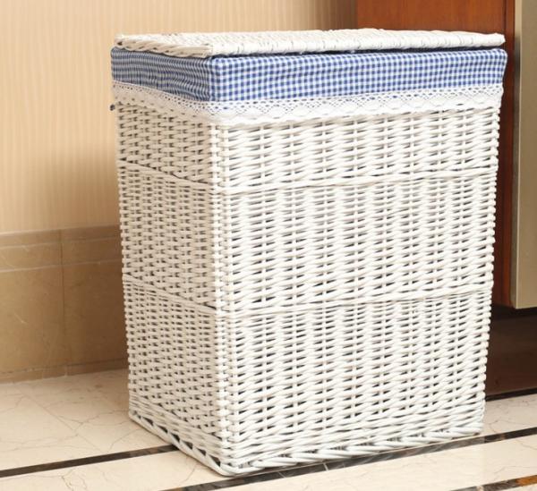 Rattan Wicker Willow Baby Toys Dirty Clothes Storage Laundry Basket ECO Friendly