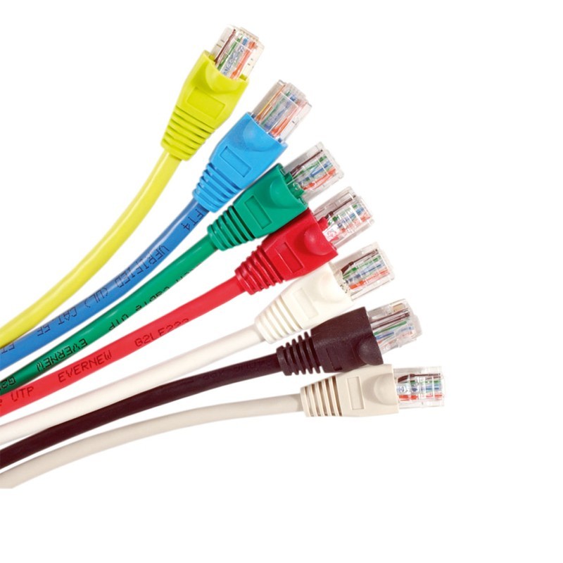 Cat3 10 Pair Copper Flat Network Cable RJ45 Male To Male