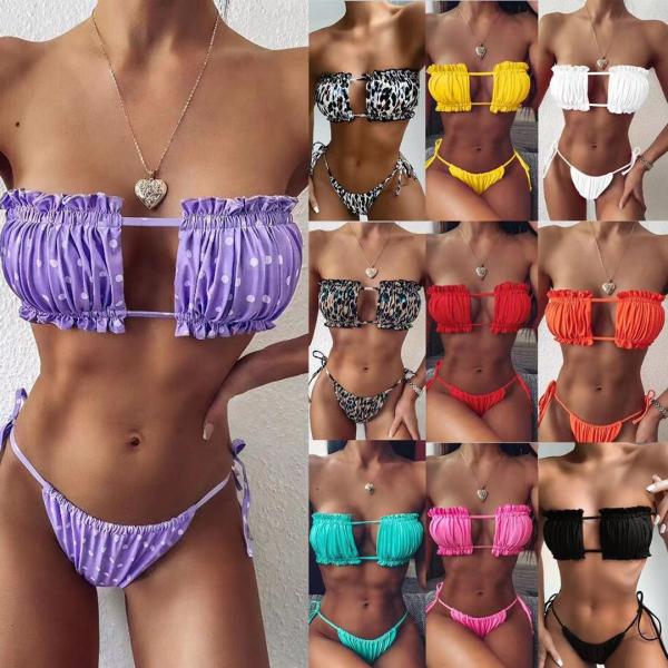 Sexy Chain Swimming Suits Bikini Drawstring Elegant Sexy Bathing Suits For Women