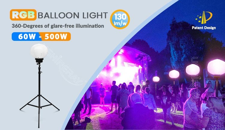 Portable Led Tower 320W RGB Led Balloon Lamp For Parties And Special Events